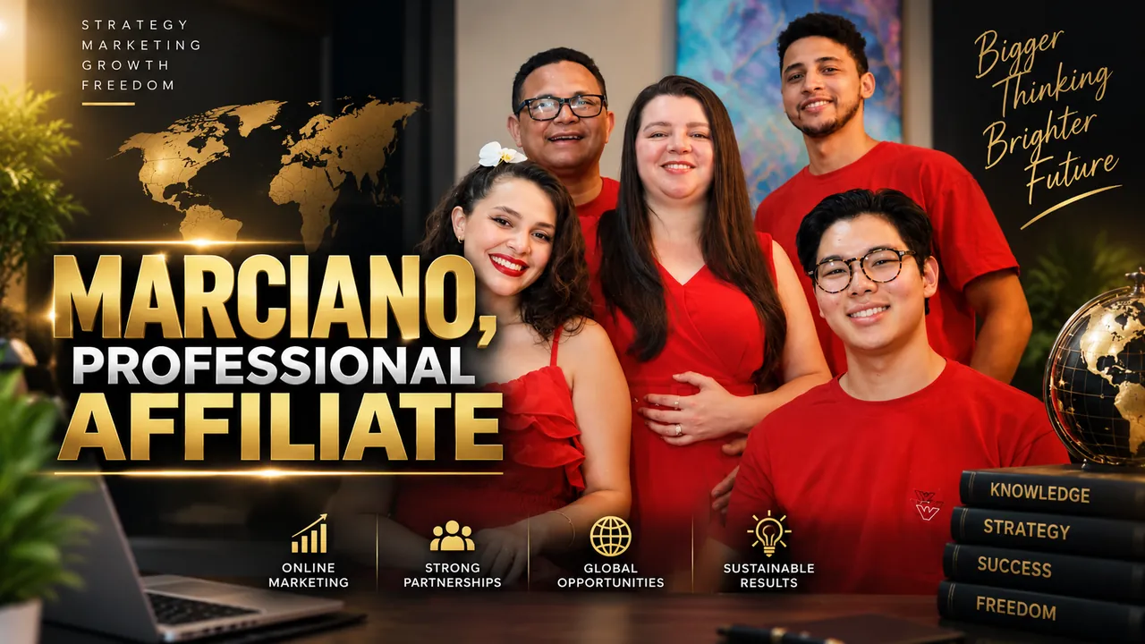 Marciano, professional affiliate and editor of PLF Reviews, with family and friends