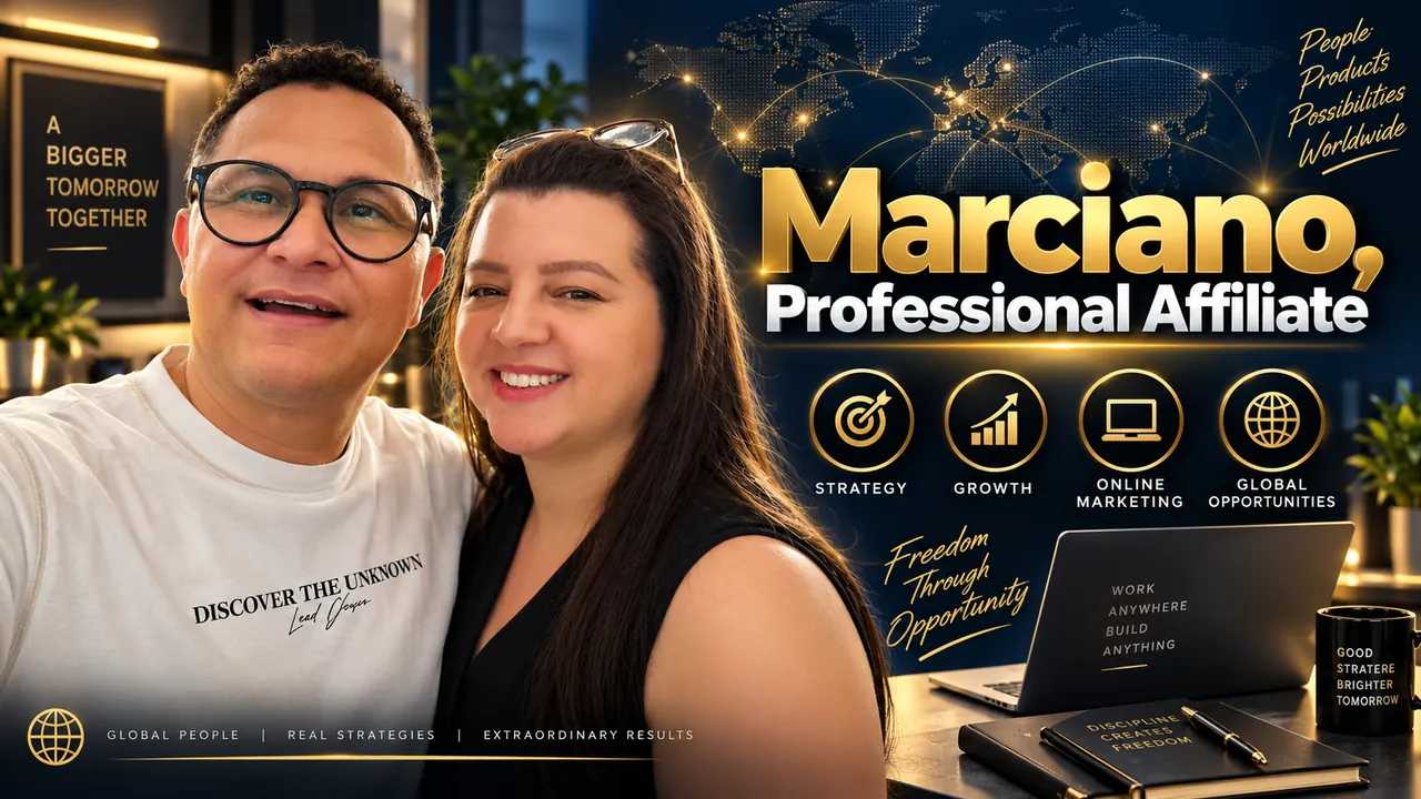 Marciano, editor of PLF Reviews, smiling in a home office with someone close to him